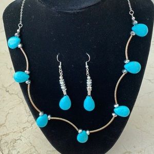 Gorgeous real Turquoise precious stone & Crystals